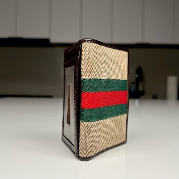 Gucci sherry line unisex card case wallet - Picture 2 of 6